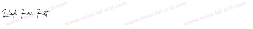 Rude Free Font字体转换